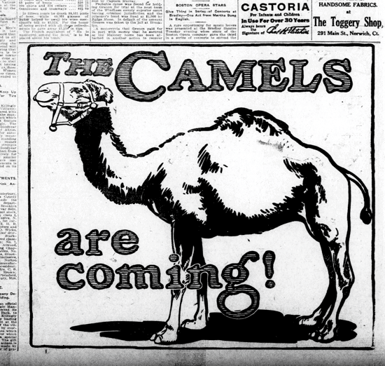 Реклама сигарет Camel
